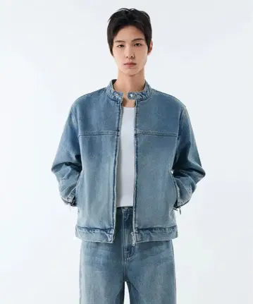 MUSINSA STANDARD 데님 레이서 자켓