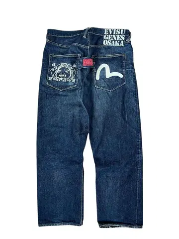 레어 디자인 Evisu GENES OSAKA 칠복신 w34 청바지