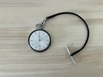 MOVADO 모바드 회중시계 수동 와인딩 스몰 세컨드 가죽 끈 체인 포함