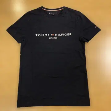 TOMMY HILFIGER 로고 T셔츠 블랙 S사이즈