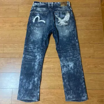EVISU 한국 데님 갈매기 자수 이글 자수