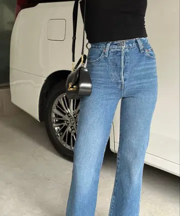 Levi's RIBCAGE CROP BOOT 데님 팬츠 23