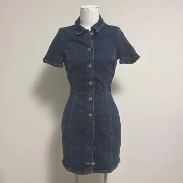 ZARA DENIM 자라 데님 원피스 반팔 셔츠 원피스 인디고