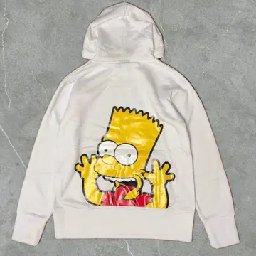 The Simpsons 바트 후드티 화이트