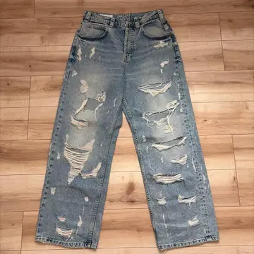 ZARA 디스트로이 데님