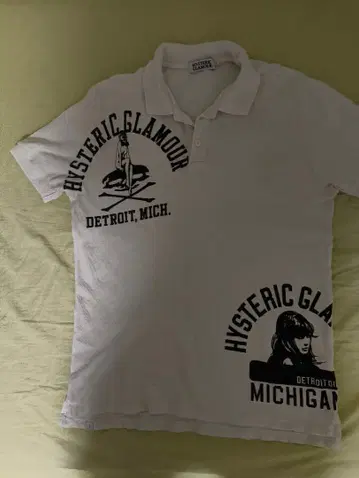 HYSTERIC GLAMOUR 피케 셔츠 DETROIT MICH