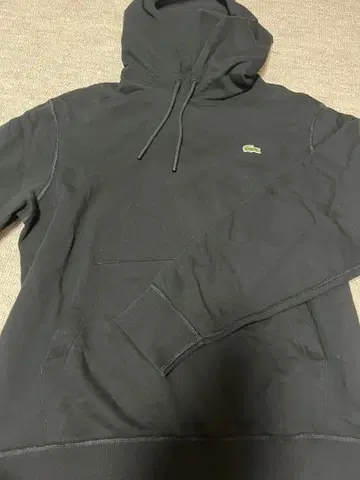 LACOSTE 라코스테 풀오버 후드티 블랙