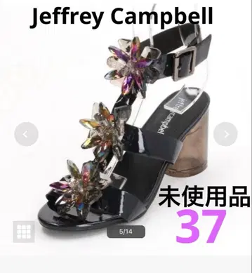 Jeffrey Campbell 꽃 비쥬 샌들 미사용품 사이즈 37