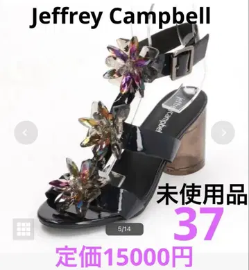 Jeffrey Campbell 꽃 비쥬 샌들 미사용품 사이즈 37