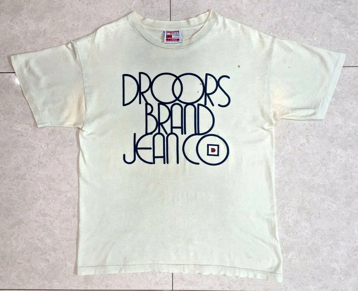 90s DROORS BRAND Logo T-Shirt | 브랜드 중고거래 플랫폼, 번개장터