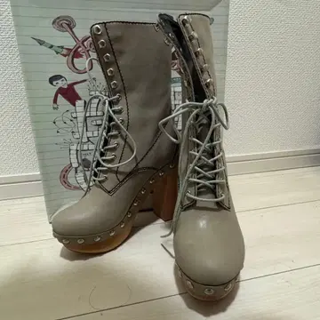 에코라쿠 메루카리 택배 한정판! 제프리 캠벨 미들 부츠 ICE