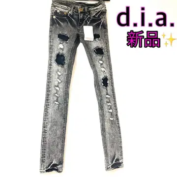d.i.a. 새상품 스키니 데님 데미지 진 25인치