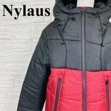 Nylaus 다운 패딩 자켓 블랙 레드 M 0602-A