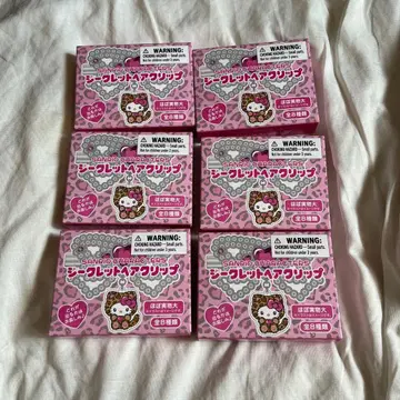 가격 인하 Sanrio Characters 시크릿 헤어 클립 6개 세트
