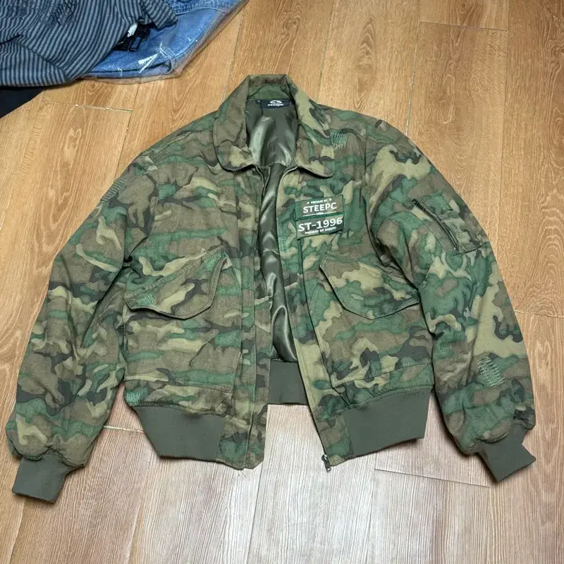 steapc 스팁 Grenade 카모플라주 MA2 봄버 자켓 카키 L