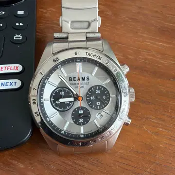 BEAMS 손목시계 크로노그래프 새상품 배터리 작동품