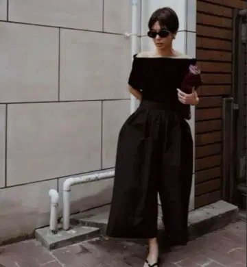 MACHATT 오프숄더 리브 니트 마차트