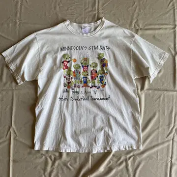 90s 구제 의류 농구팀 레귤러 박스 실루엣 티셔츠