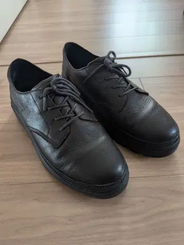 PALLADIUM 방수 가죽 신발 다크 브라운