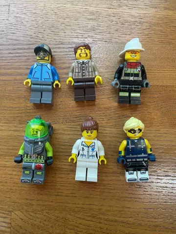 LEGO 레고 미니 피규어 6체 세트 아틀란티스 간호사 소방관 DJ