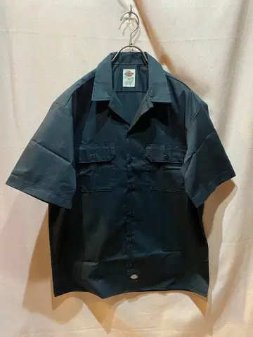 Dickies 워크 셔츠 반팔 블랙 M 디키즈 블랙