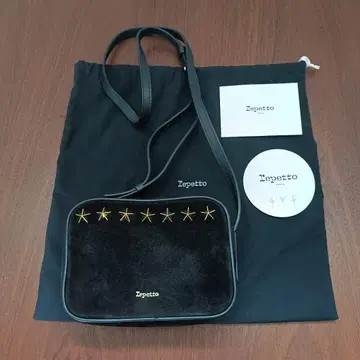 Repetto Adage Small bag 숄더백 스웨이드 블랙