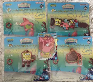 스펀지밥 SpongeBob 제일복권 러버 모듬 F, G상 5종 세트
