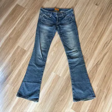 마우지 여성용 부츠컷 데님 로우라이즈 헤이세이 갸루 Y2K