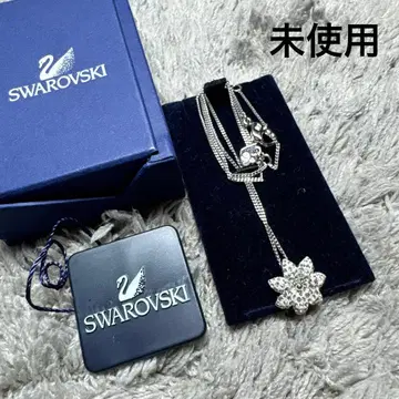 [ 미사용 ] SWAROVSKI 스와로브스키 플라워 모티브 목걸이