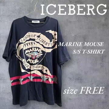 레어! ICEBERG 아이스 마우스 티셔츠 미키 레트로 구제 의류