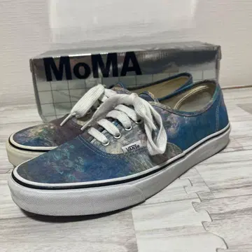 VANS x MoMA 오센틱 스니커즈 클로드 모네 수련 반스