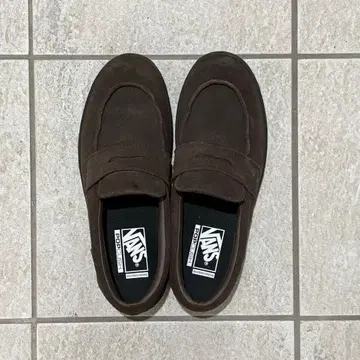 VANS 스니커즈 로퍼 브라운 27cm