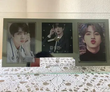 BTS JIN 사진 프레임 탁상 시계