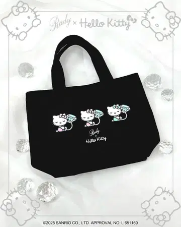 rady 반지 Hello Kitty 미니 토트 블랙 잔여 1
