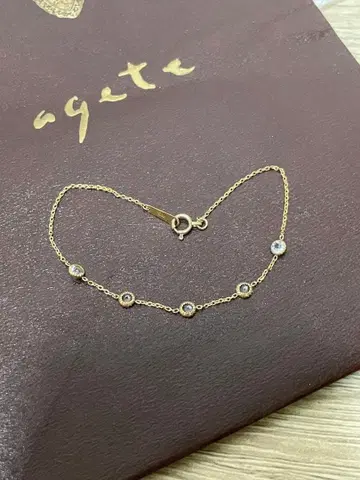 아가트 agete K10 화이트 토파즈 팔찌