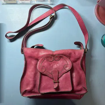 [새상품급] ANNA SUI 안나수이 숄더백 가죽 보르도
