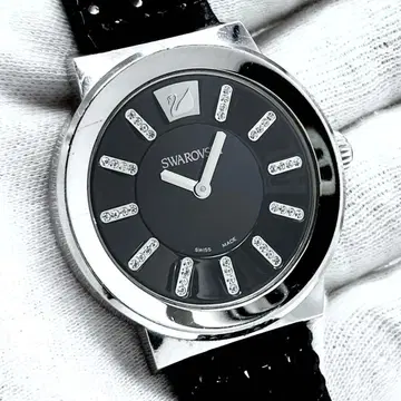 새상품 배터리/SWAROVSKI Piazza 손목시계 44P 다이아 쿼츠
