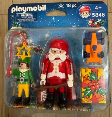 미개봉 Playmobil 5846 산타클로스와 엘프 피규어 세트
