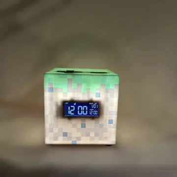Minecraft 잔디 블록 모양 알람 시계