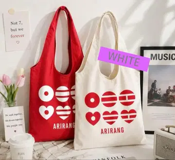 BTS 아릴란 토트백 화이트