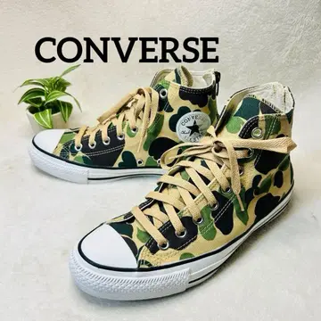 CONVERSE ALL STAR 컨버스 카모플라주 지퍼 달린 26.5