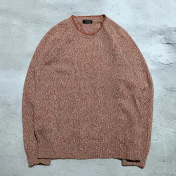 ZARA 울 혼방 멜란지 니트 크루넥 스웨터 L