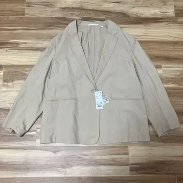 미사용 보관품 UNIQLO 린넨 블렌드 자켓 린넨 베이지 3XL
