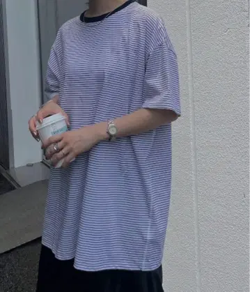 아메리빈티지 베이직 T셔츠 보더 새상품급 M사이즈