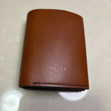 REVEL CRAFTS 접이식 지갑 브라운 가죽