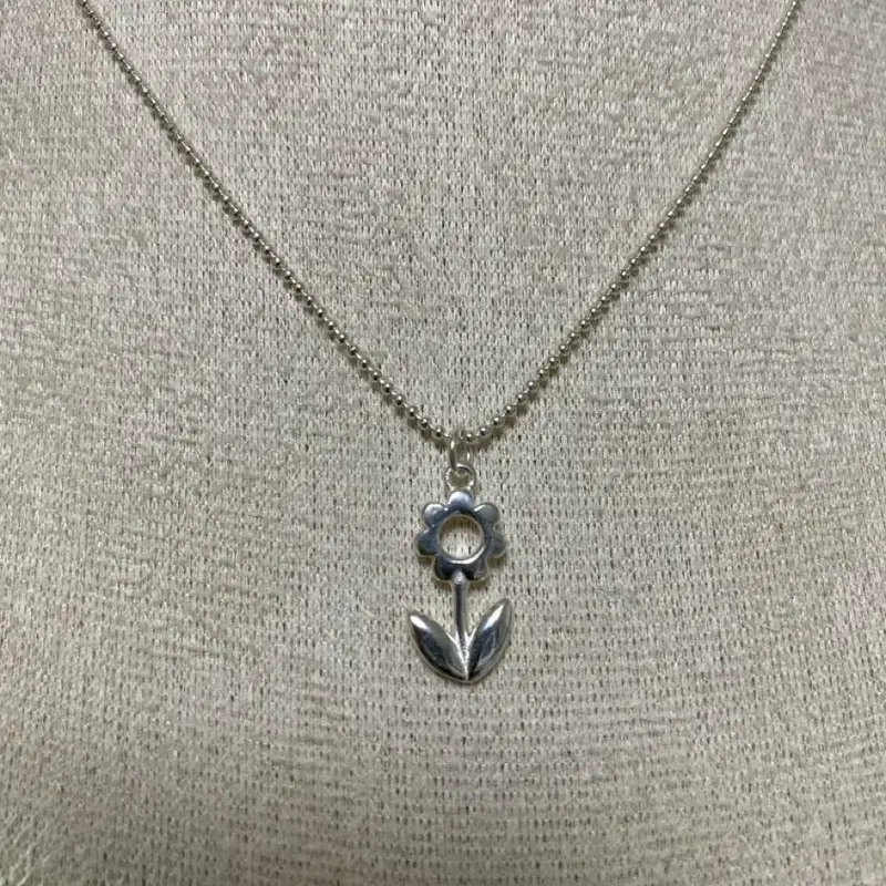 꽃잎 펜던트 목걸이 925실버