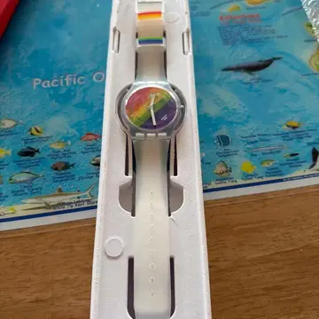 Swatch SO29K701 레인보우 컬러 손목시계