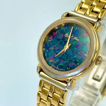 11 작동품 Opal Time 여성용 손목시계 쿼츠식 새상품 배터리