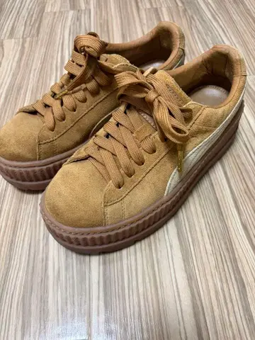 PUMA FENTY Creeper 스웨이드 스니커즈 브라운 리한나