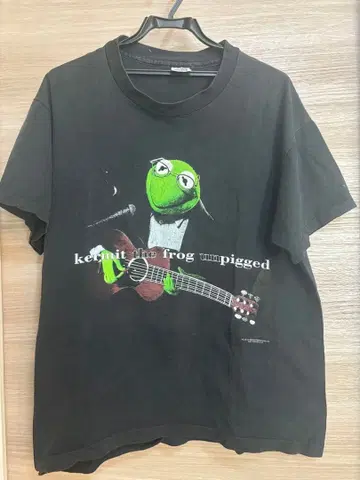 가격 인하 중 Kermit the Frog Unpigged 티셔츠 L 사이즈